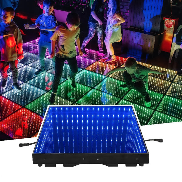 Dance Floor Stage Light with Flight Case Wired Infinite Abyss 3D LED Dance Floor with Flight Case-DC007