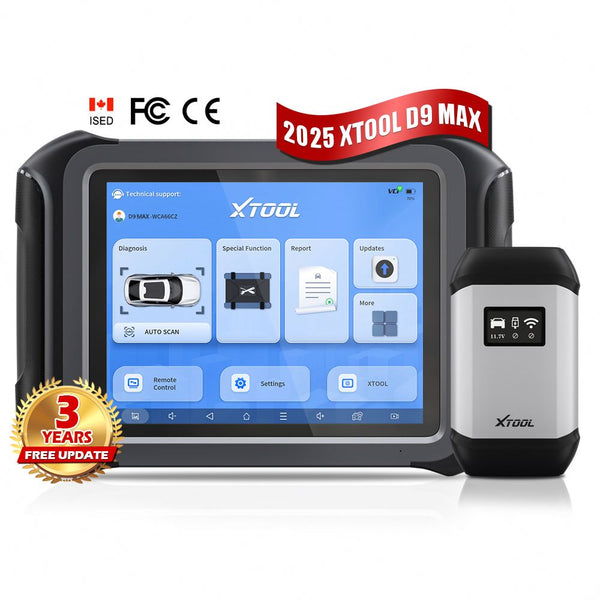 XTOOL D9 MAX includes J2534